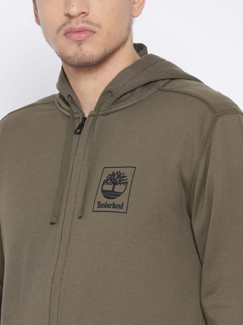 Buy Timberland Men Olive Green SLS Zipped Hoodie Seasonal Grape Sweatshirt with Printed Back Sweatshirts for Men 9022695 Myntra