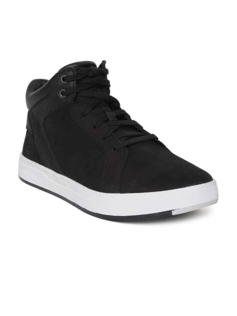 Buy Timberland Men Black Davis Square Chukka Leather Mid Top Sneakers Casual Shoes for Men 9022749 Myntra