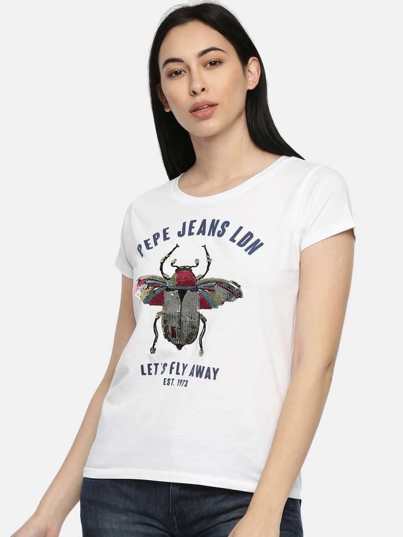 Pepe jeans t shirt myntra clearance