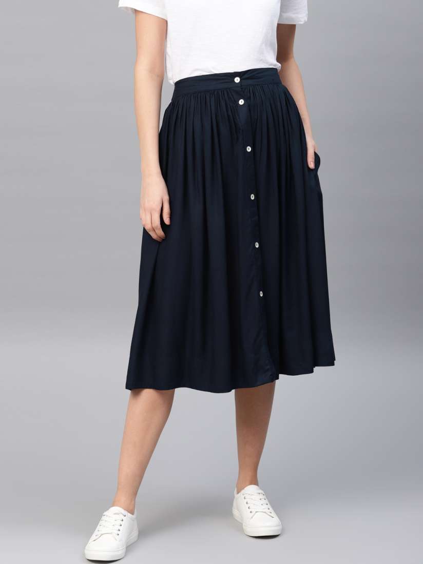Flared skirt in french outlet