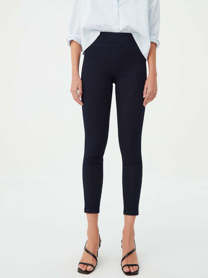 Buy OVS Women Navy Blue Solid Cropped Jeggings Jeggings for Women 9036193 Myntra