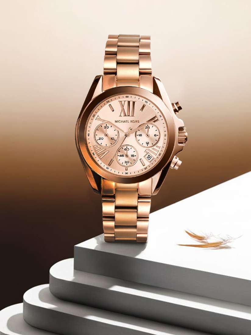 Buy Michael Kors Women Mini Bradshaw Rose Gold Toned Analogue Watch MK5799 Watches for Women 9036845 Myntra