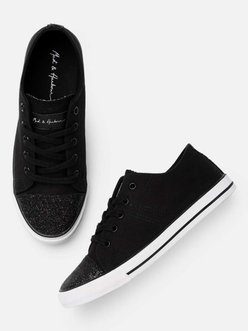 Buy Mast Harbour Women Black Sneakers Casual Shoes for Women 9041411 Myntra