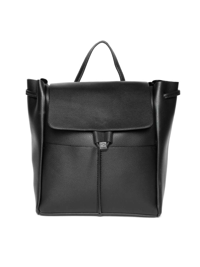 Buy CARPISA Women Black Solid Backpack Backpacks for Women 9052605 Myntra
