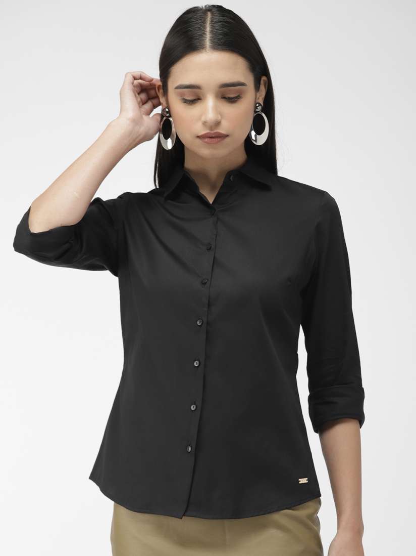 Park avenue women's solid formal shirt new arrivals