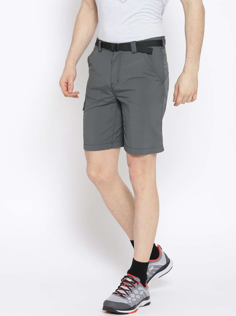 Buy Columbia Men Charcoal Grey Solid Battle Ridge ll Cargo Shorts Shorts for Men 9067857 Myntra
