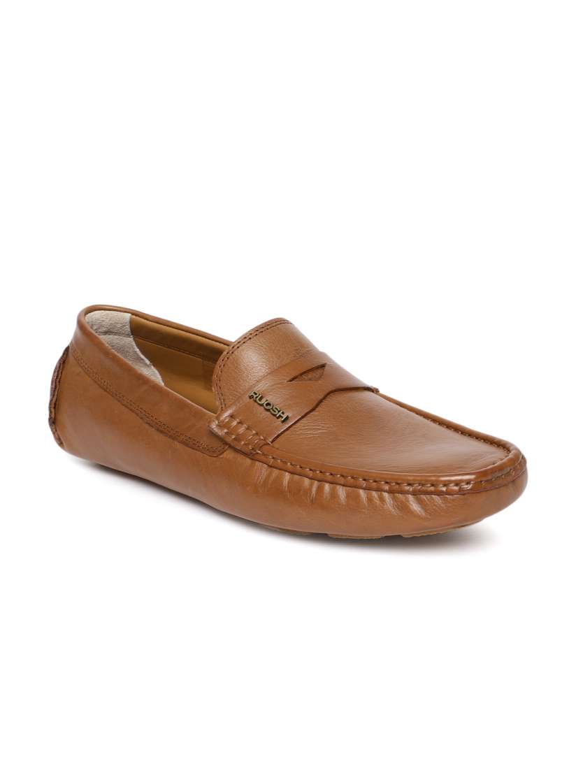 Buy Ruosh Men Tan Brown STAN Leather Driving Shoes Casual Shoes for Men 9075761 Myntra