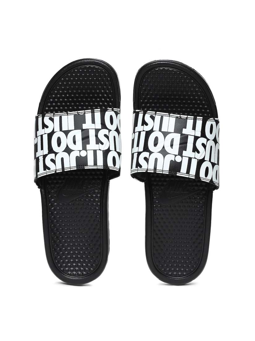 Buy Nike Men Black Printed Benassi JDI Sliders Flip Flops for Men 9082607 Myntra