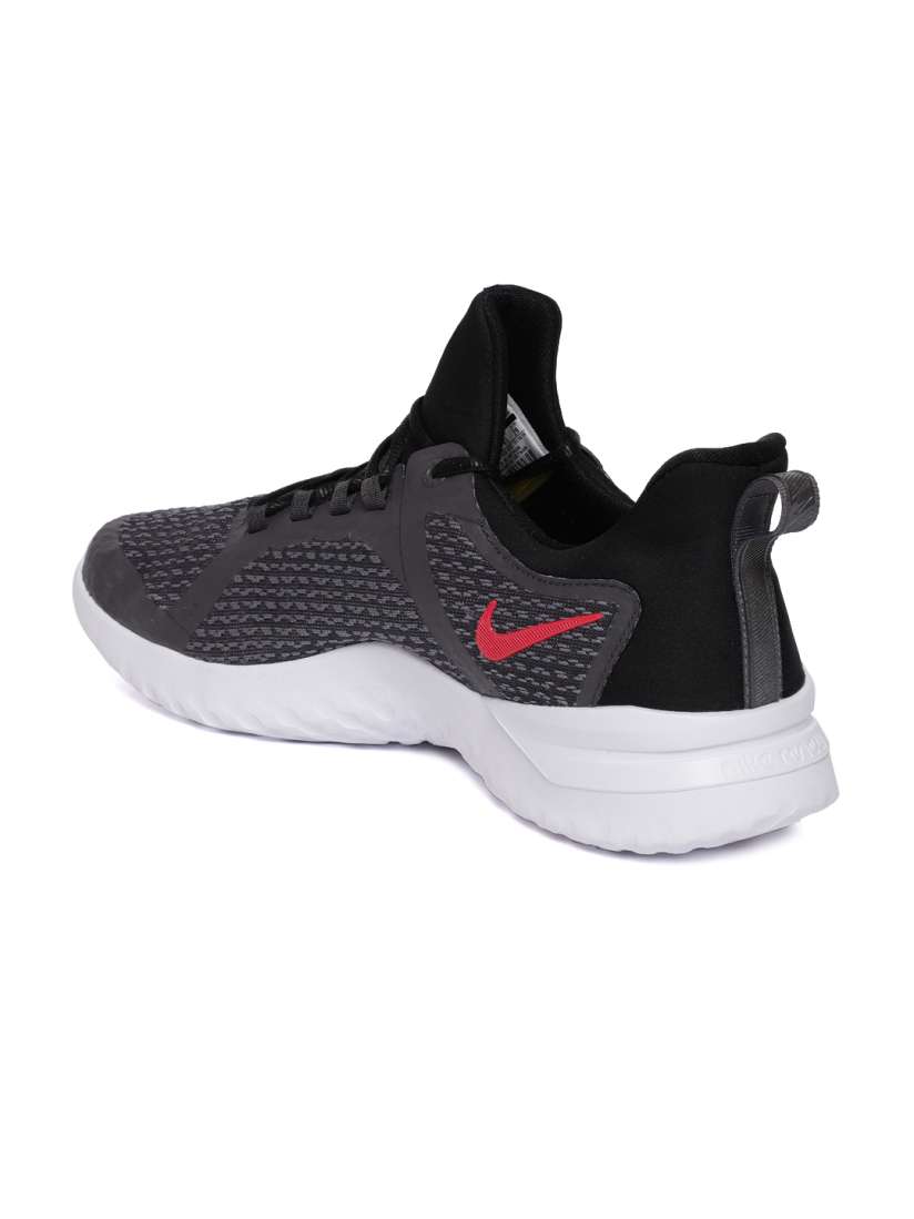 Nike running renew rival trainers in black and white online
