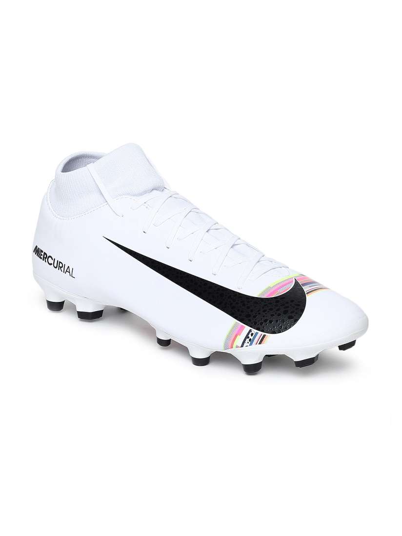Buy Nike Unisex White SUPERFLY 6 ACADEMY Leather Mid Top Football Shoes Sports Shoes for Unisex 9082623 Myntra