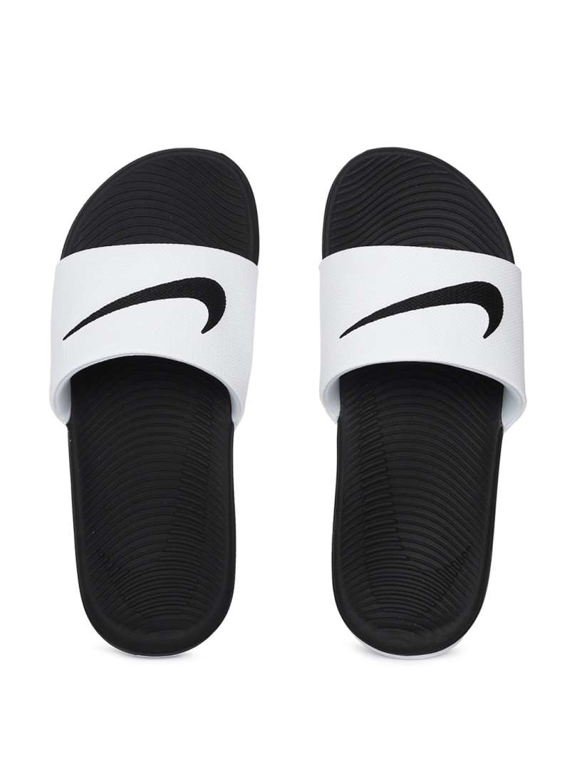 Boys white nike slides discount