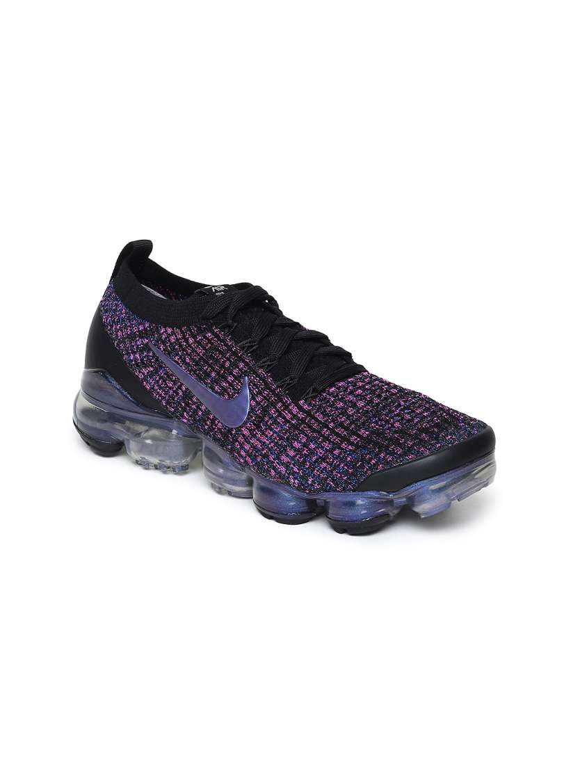 Buy Nike Black Women Black Purple AIR VAPORMAX FLYKNIT 3 Sneakers Casual Shoes for Women 9082653 Myntra