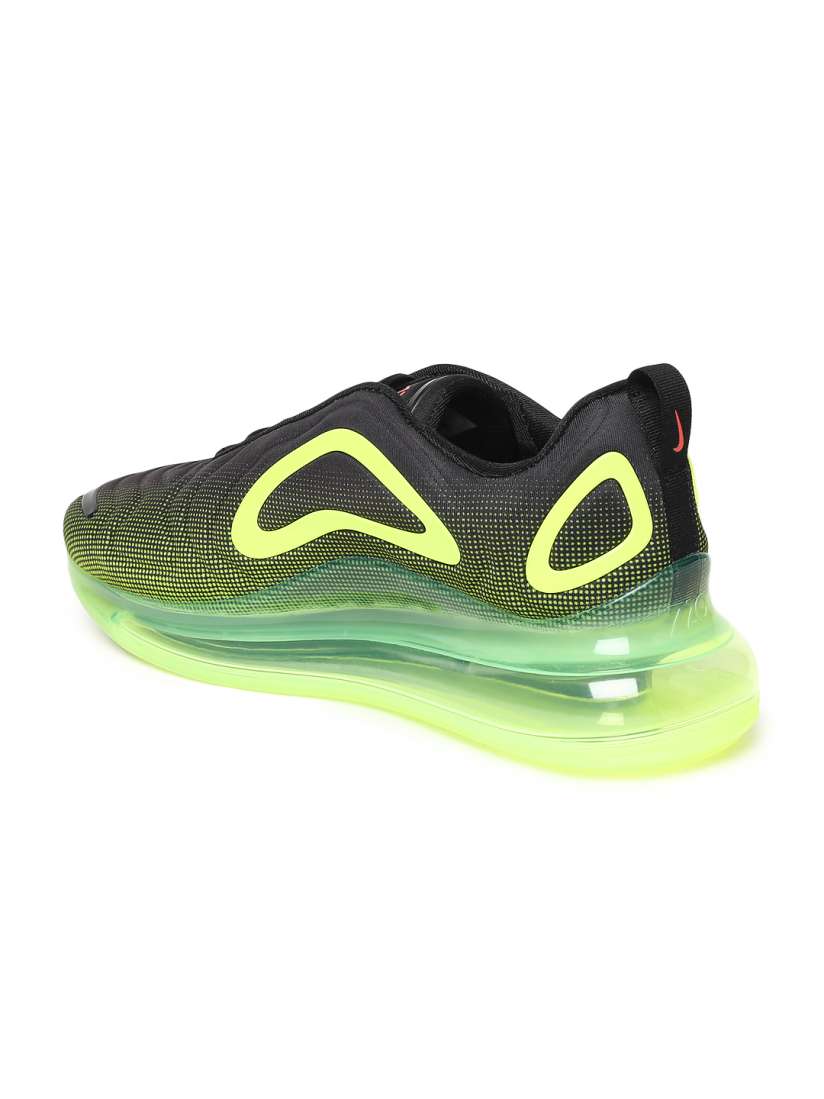 Buy Nike Men Black Fluorescent Green Air Max 720 Sneakers Casual Shoes for Men 9082727 Myntra