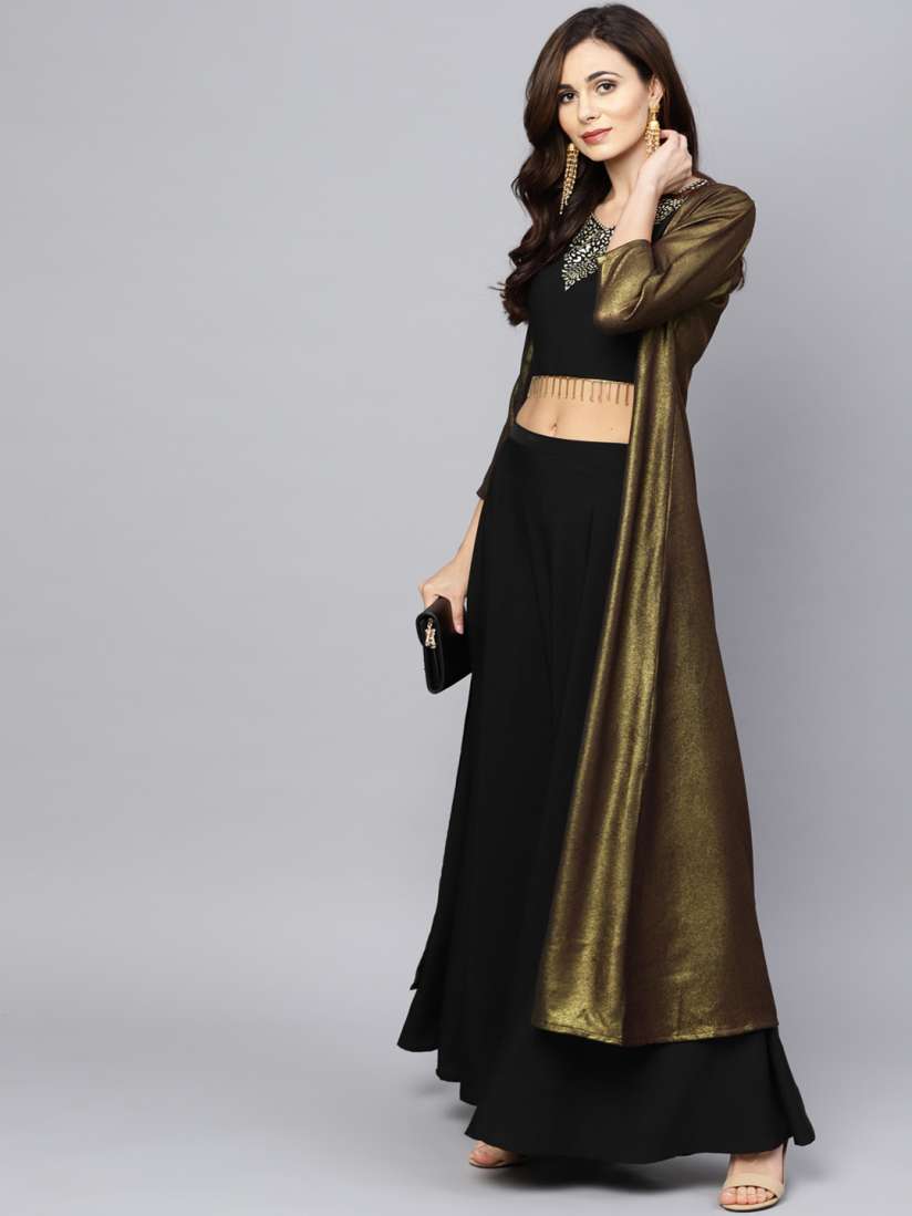 Black ethnic jacket online
