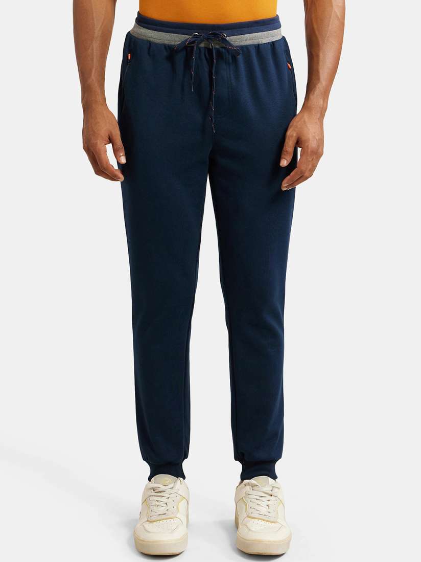 Buy Jockey Combed Cotton Rich Pique Slim Fit Jogger with Zipper Pockets AM05 Track Pants for Men 9107641 Myntra