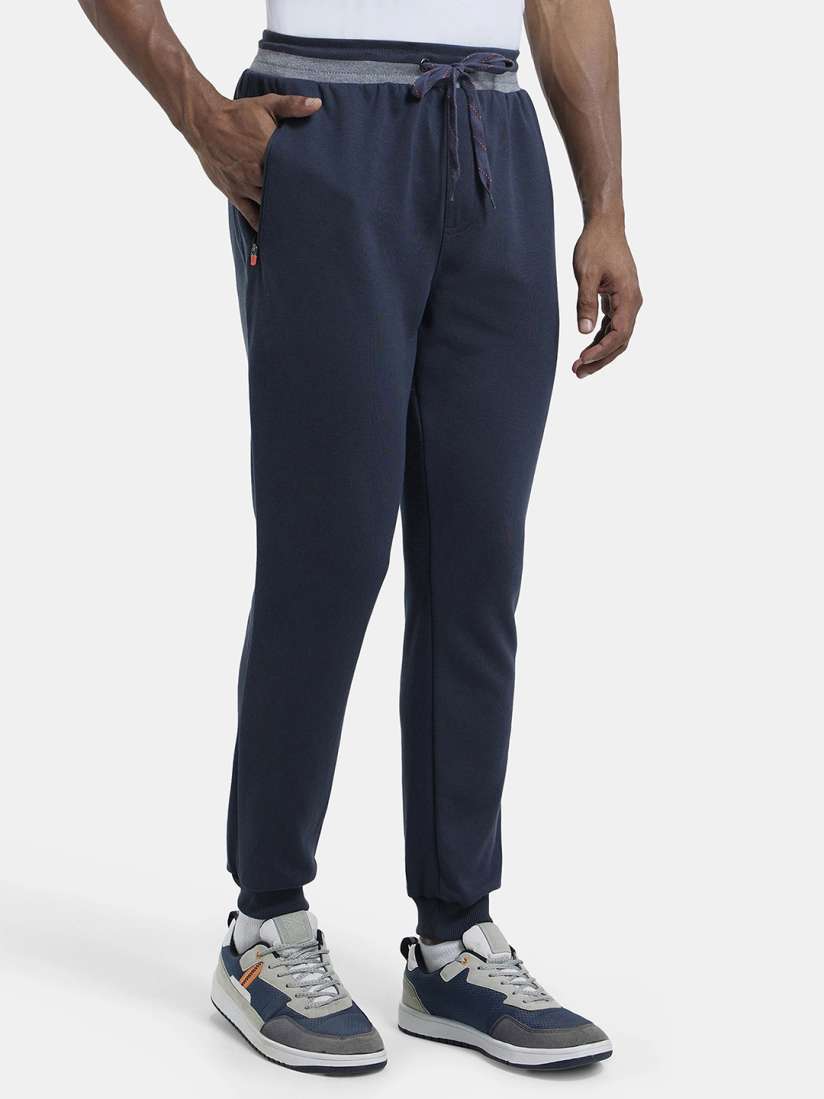 Buy Jockey Combed Cotton Rich Pique Slim Fit Jogger with Zipper Pockets AM05 Track Pants for Men 9107701 Myntra