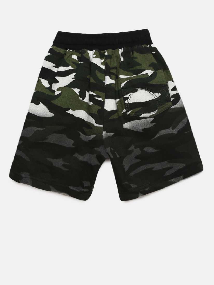 Buy Gini and Jony Boys Green and Black Printed Regular Fit Shorts Shorts for Boys 9132515 Myntra