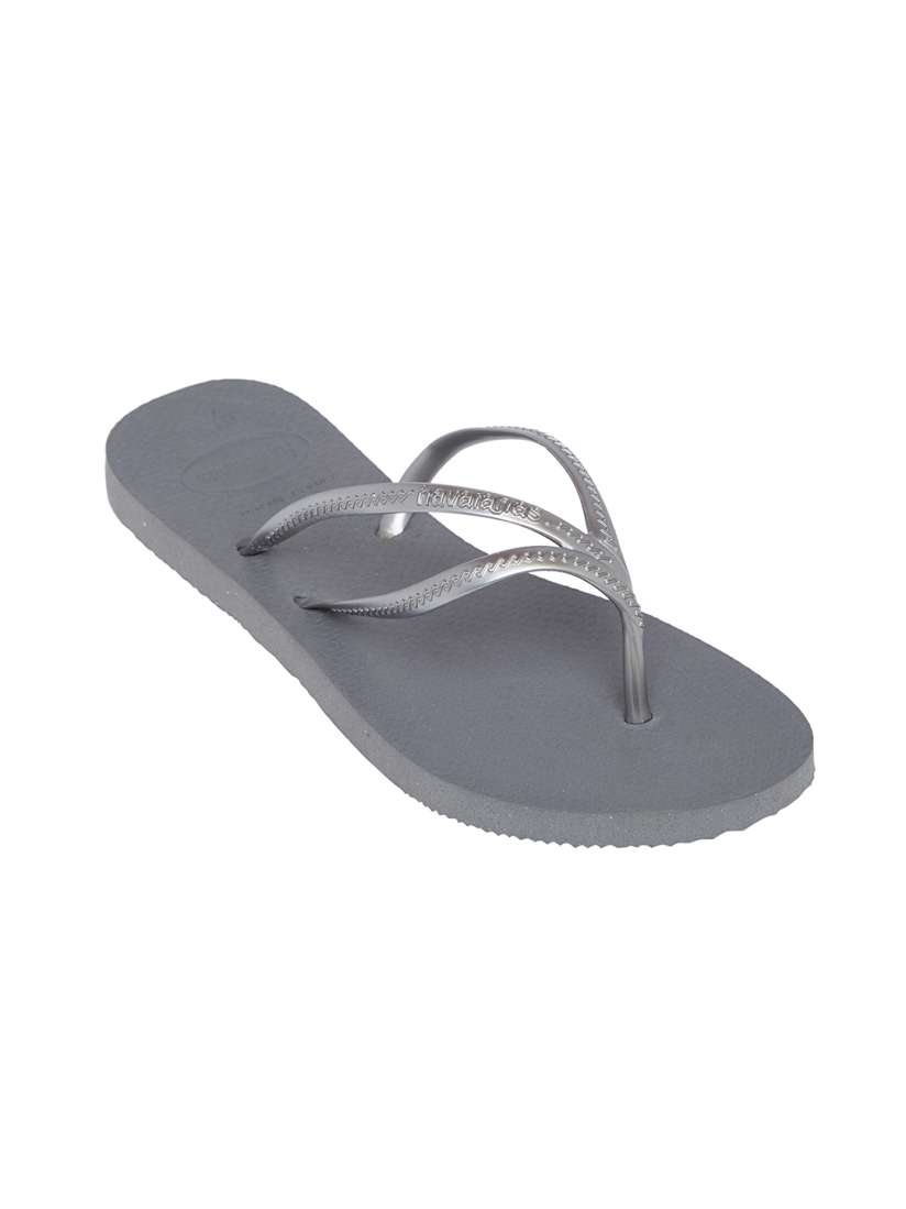 Buy Havaianas Women Nova Tria Silver Toned Solid Thong Flip Flops Flip Flops for Women 9133773 Myntra