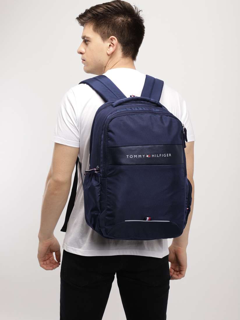 Buy Tommy Hilfiger Unisex Navy Blue Brand Logo Backpack Backpacks for Unisex 9137493 Myntra