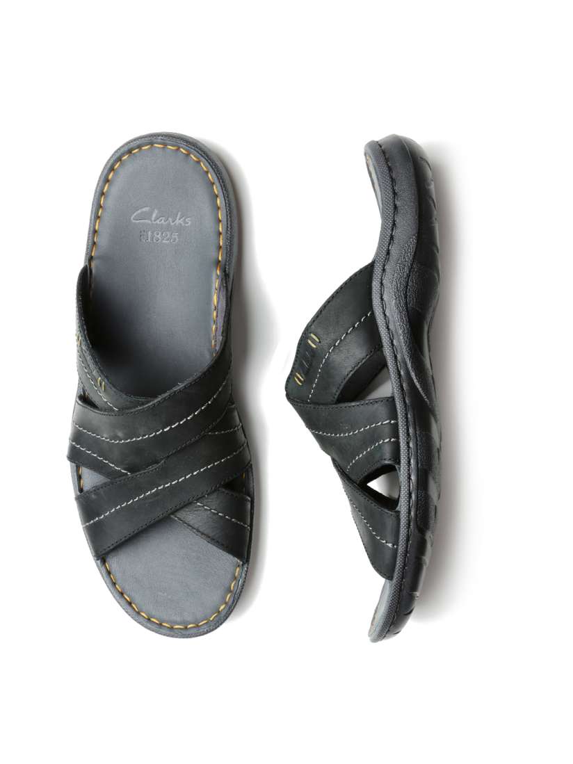 Clarks black sandals sale clearance