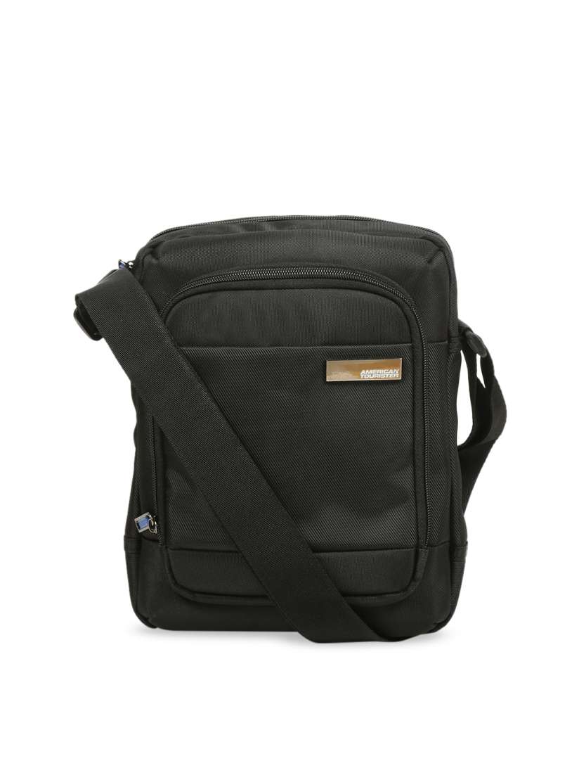 Buy AMERICAN TOURISTER Unisex Black Solid Messenger Bag Messenger Bag for Unisex 9147245 Myntra