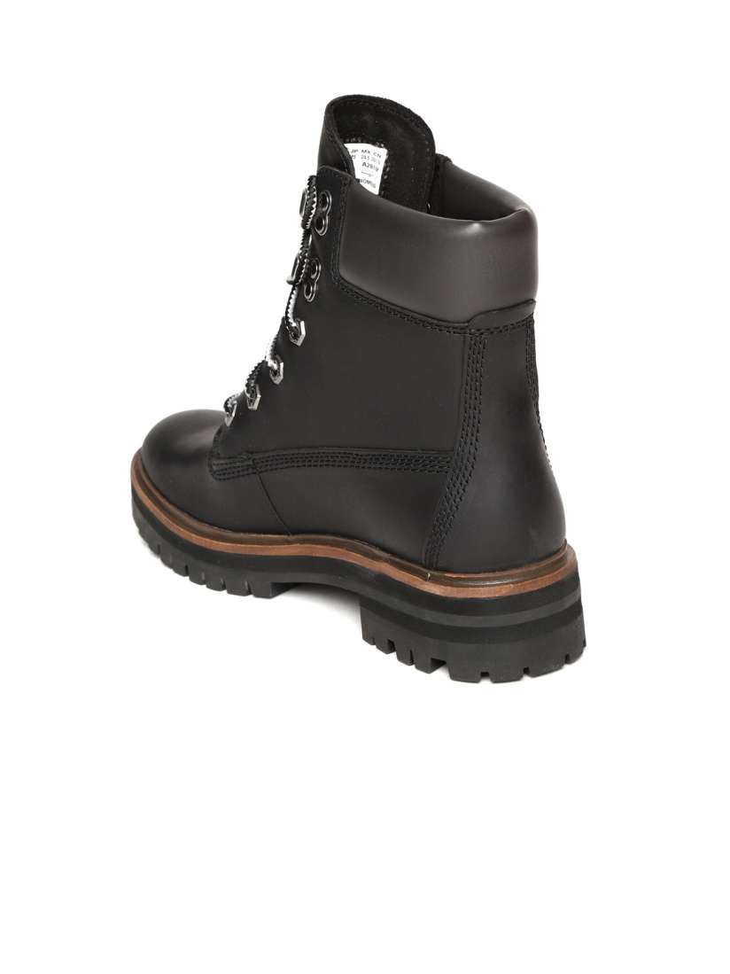 Buy Timberland Women Black London Square 6 inch Flat Boots Boots for Women 9161707 Myntra