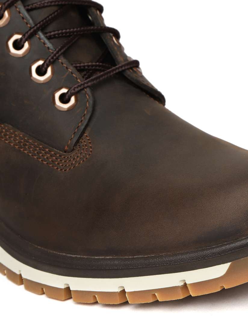 Buy Timberland Men Coffee Brown Radford 6 Inch Waterproof Leather Flat Boots Boots for Men 9161787 Myntra