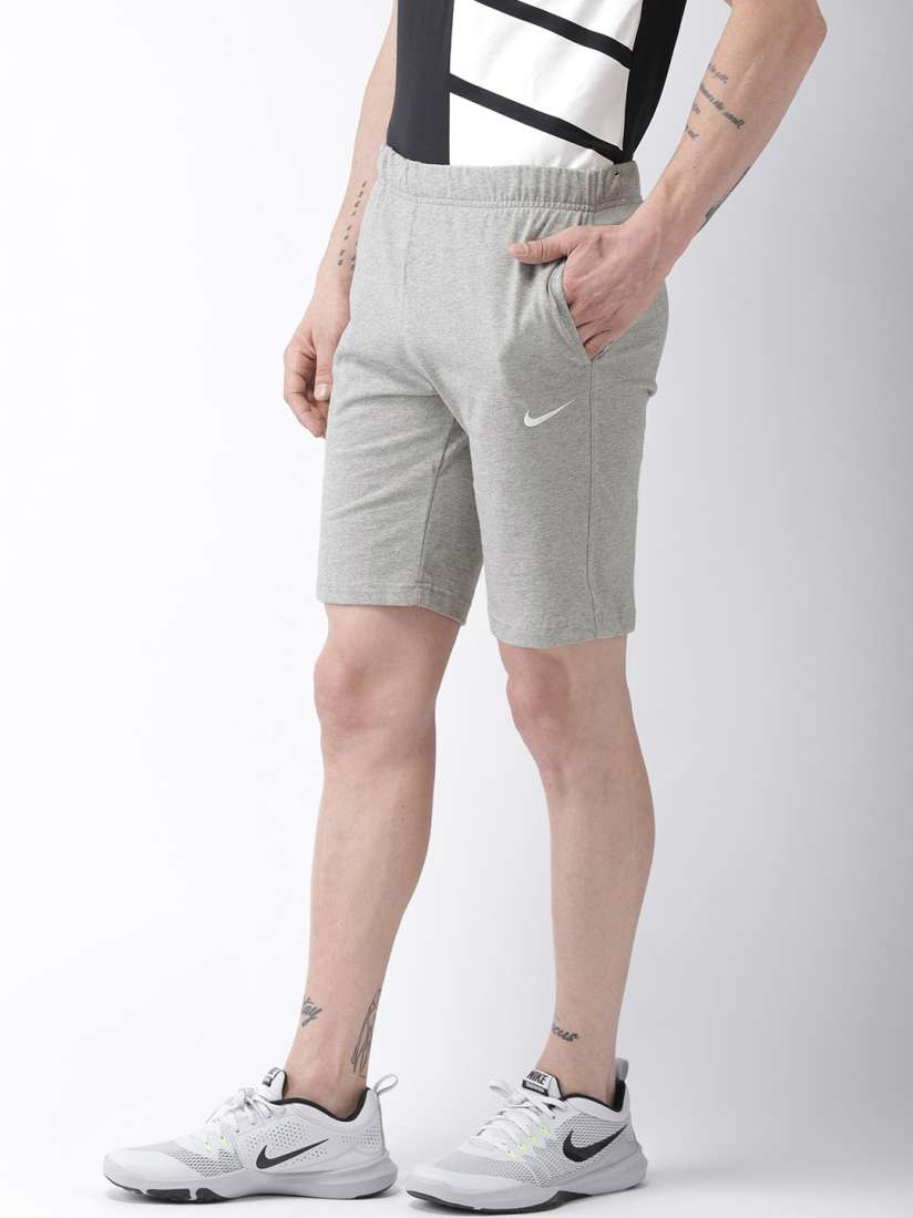Buy Nike Men Grey Melange CRUSADER Solid Regular Fit Shorts Shorts for Men 9163803 Myntra