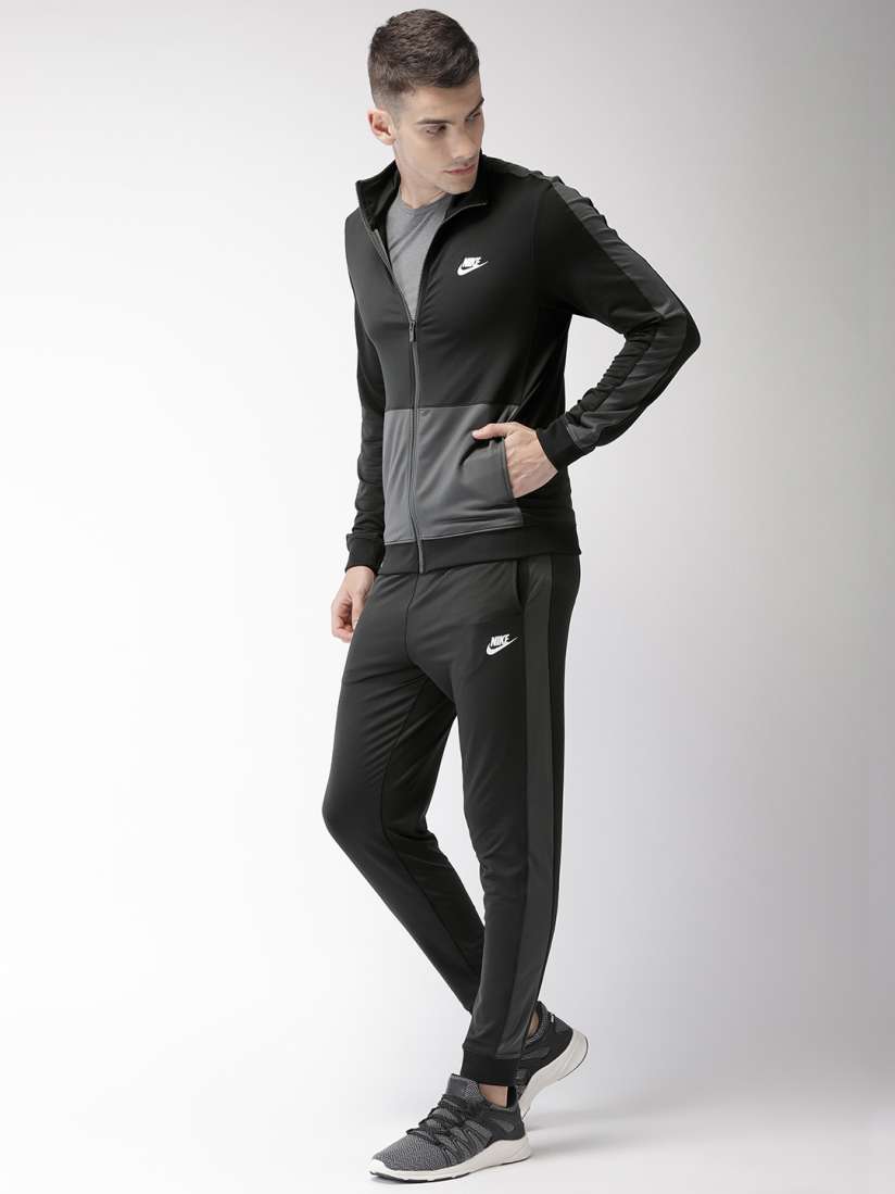 Buy Nike Men Black Grey AS M NSW CE Track Suit Tracksuits for Men 9163847 Myntra