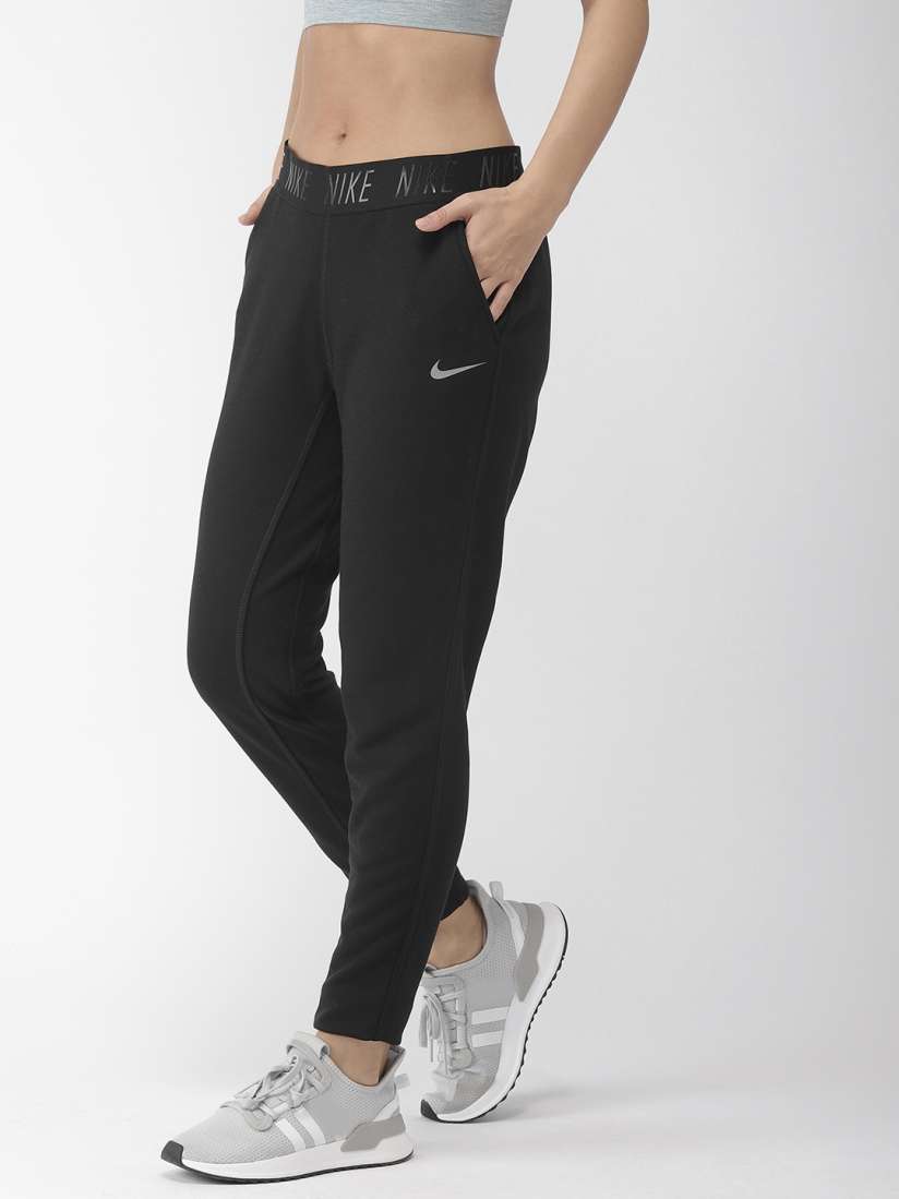 Buy Nike Women Black Solid DRY FIT TAPERED NFS Track Pants Track Pants for Women 9164393 Myntra