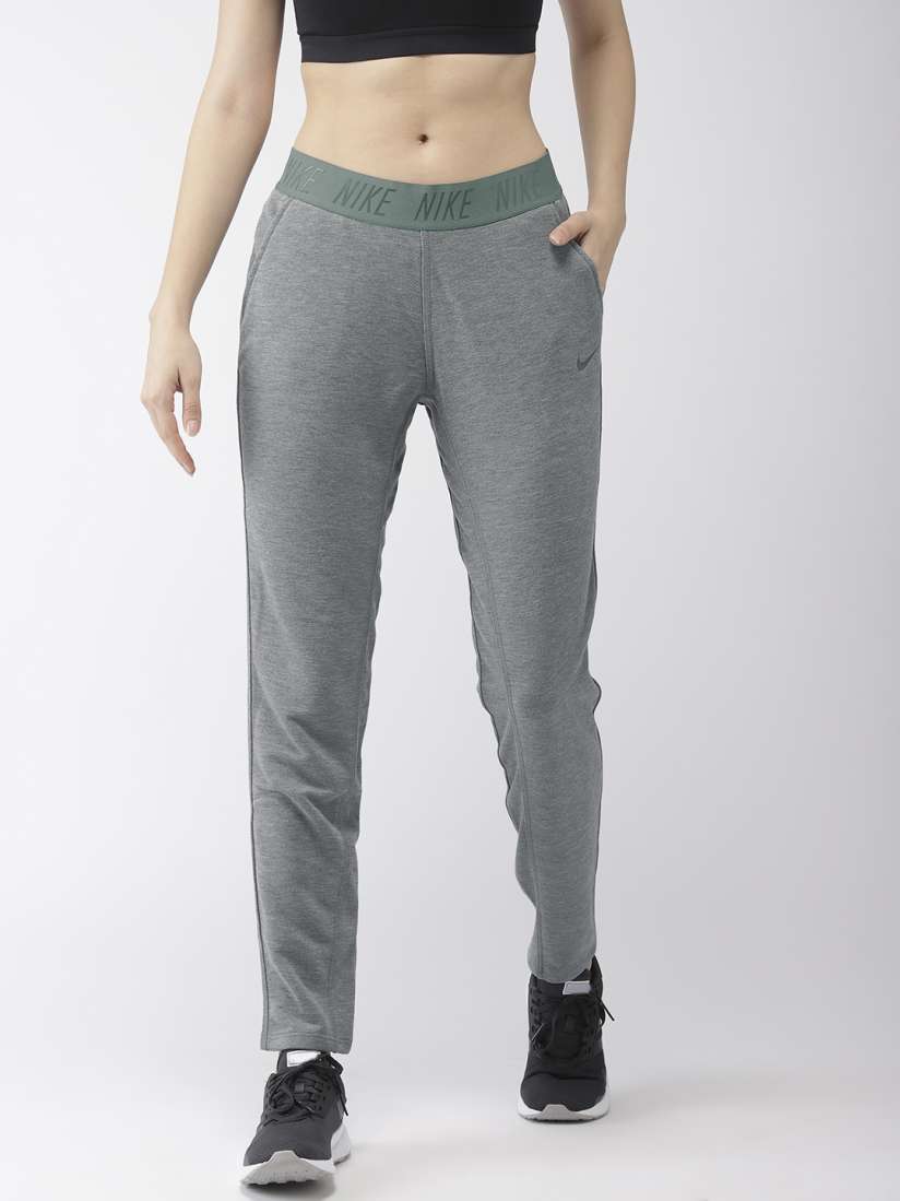 Buy Nike Women Grey Solid DRY FIT TAPERED NFS Track Pants Track Pants for Women 9164405 Myntra
