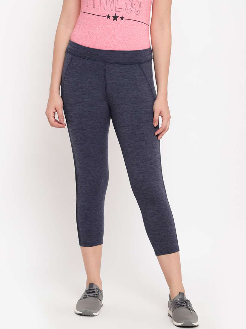 Buy Sweet Dreams Navy Blue Workout Capris Capris for Women 9166889 Myntra