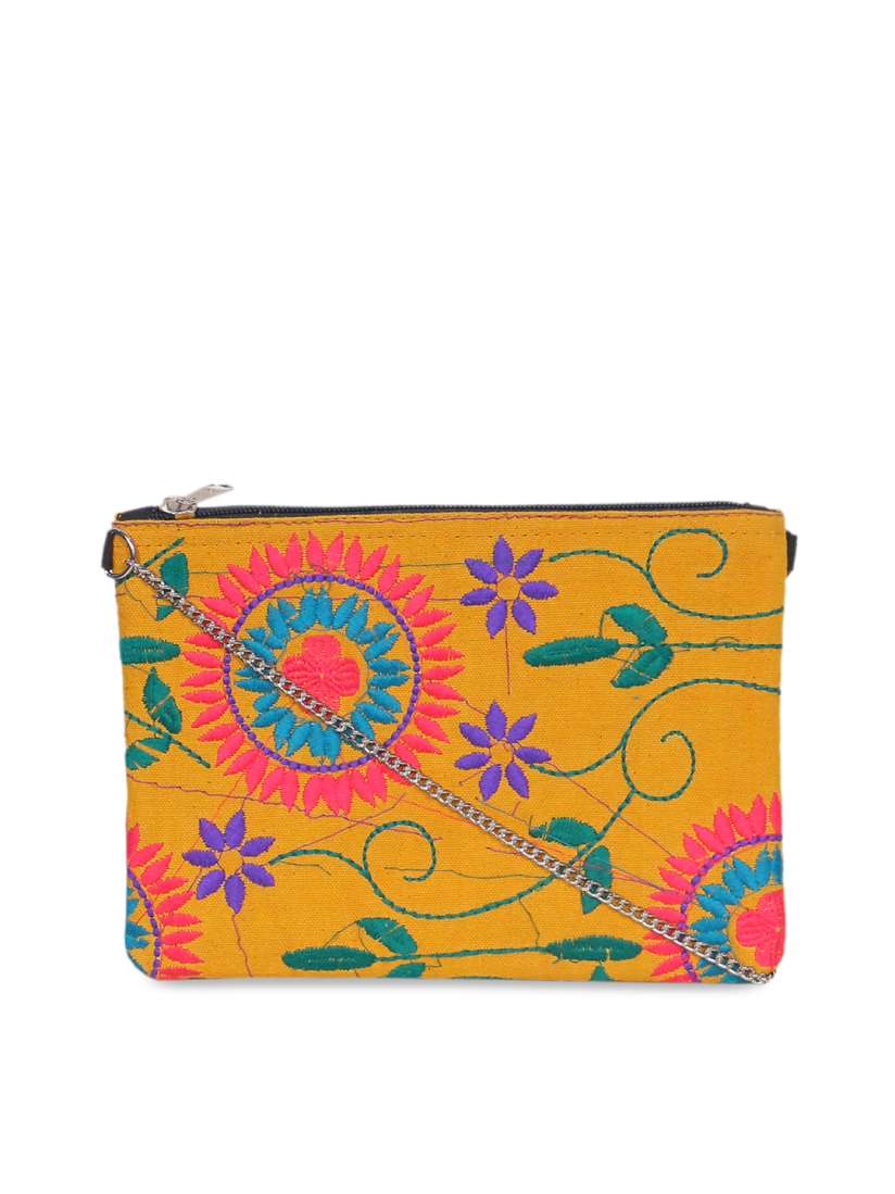 Buy Diwaah Yellow Pink Self Design Sling Bag Handbags for Women 9171555 Myntra