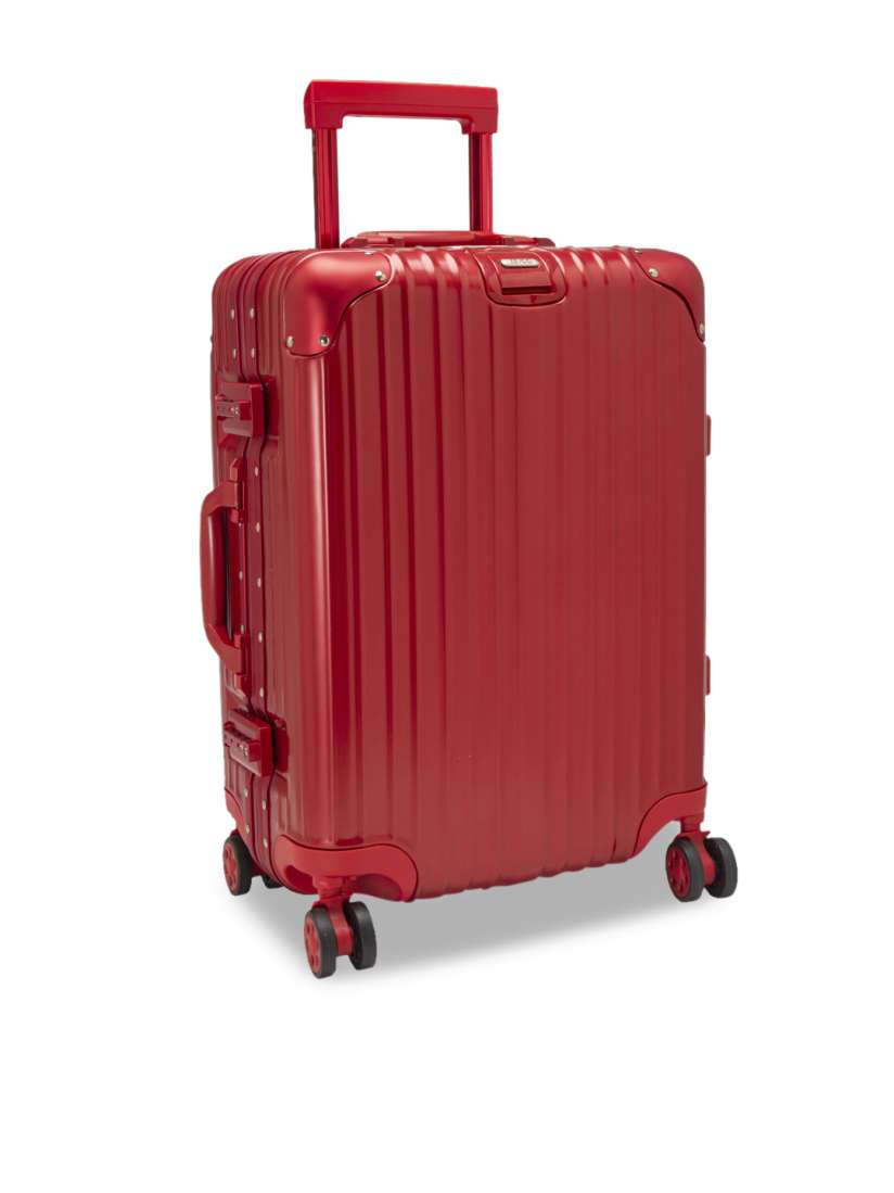 Buy ZEVOG Red Textured California Love Hard Sided Cabin Trolley Suitcase Trolley Bag for Unisex 9171705 Myntra