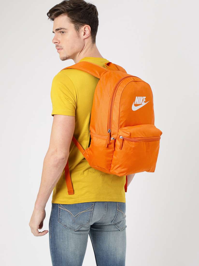 Buy Nike Unisex Orange Solid Heritage Backpack Backpacks for Unisex 9178849 Myntra