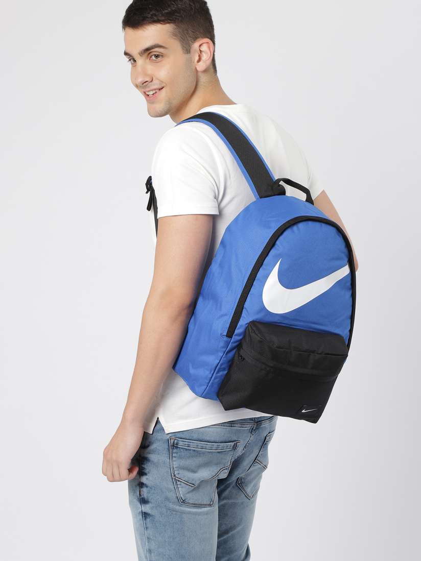Buy Nike Kids Blue Black Brand Logo Athletes Halfday Bts Backpack Backpacks for Unisex Kids 9178957 Myntra