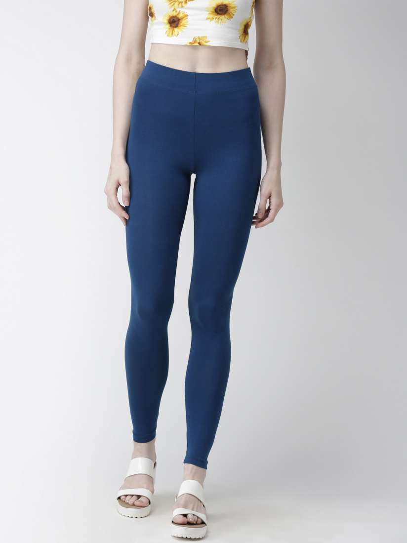 Forever 21 blue leggings clearance