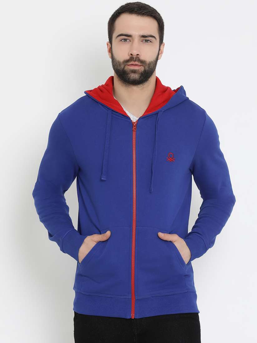Buy United Colors of Benetton Men Blue Solid Bomber Jackets for Men 9191971 Myntra