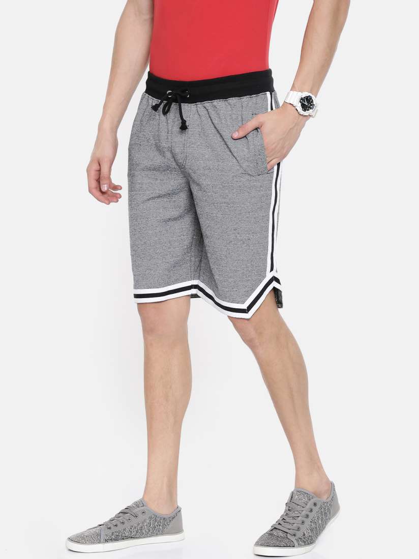 Buy ARISE Men Grey Self Design Regular Fit Shorts Shorts for Men 9194159 Myntra