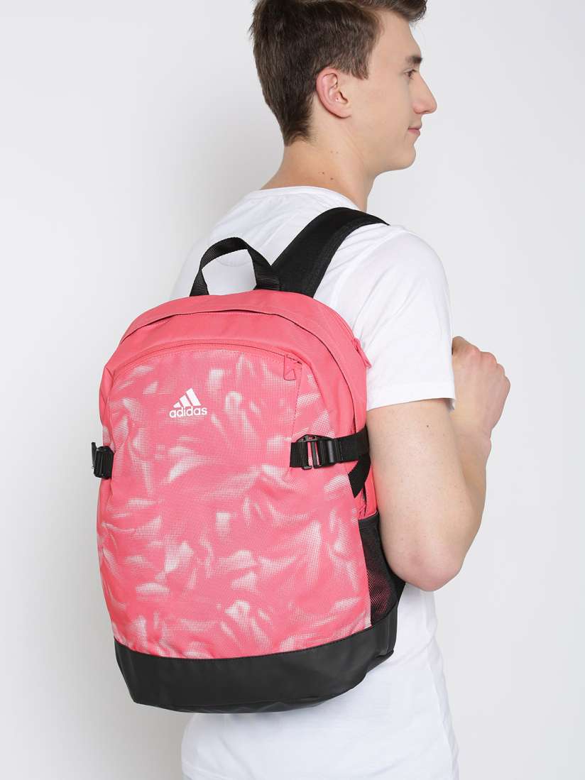 Buy ADIDAS Unisex Coral Pink Black Printed Power IV Graphic Backpack Backpacks for Unisex 9203059 Myntra