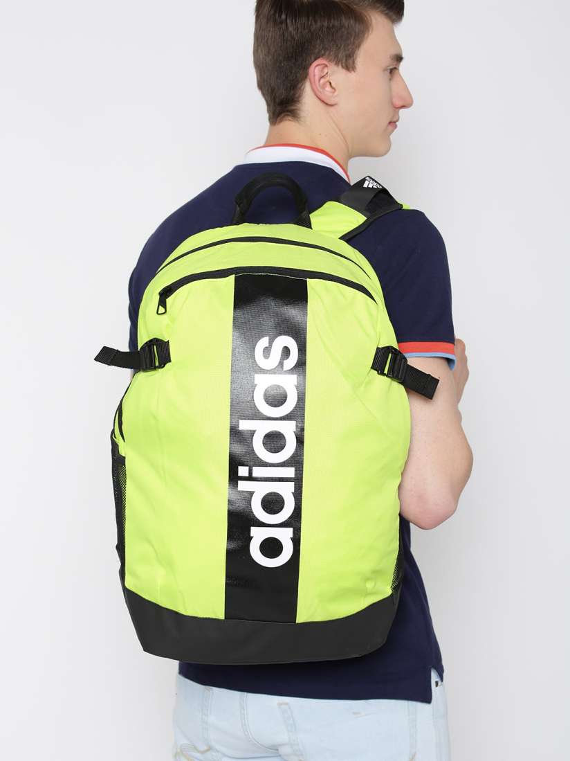 Buy ADIDAS Unisex Fluorescent Green Brand Logo POW BOS Laptop Backpack Backpacks for Unisex 9203345 Myntra