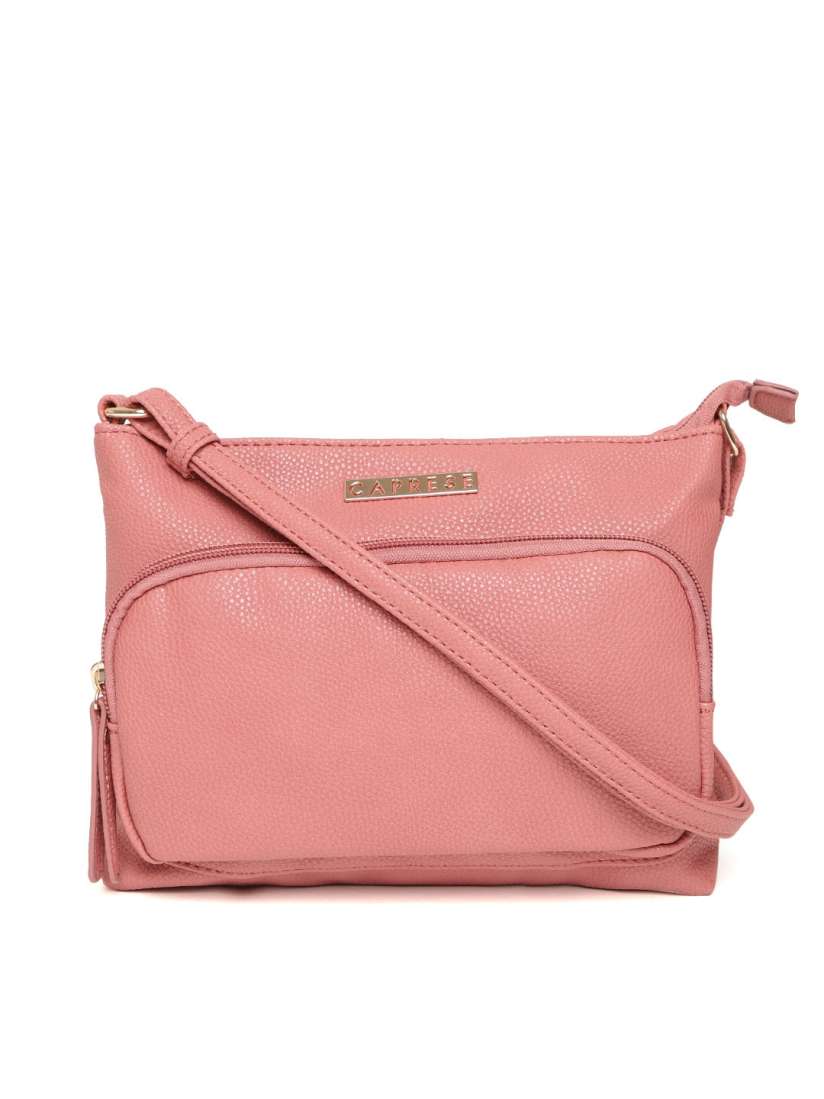 Buy Caprese Pink Solid Sling Bag Handbags for Women 9204447 Myntra