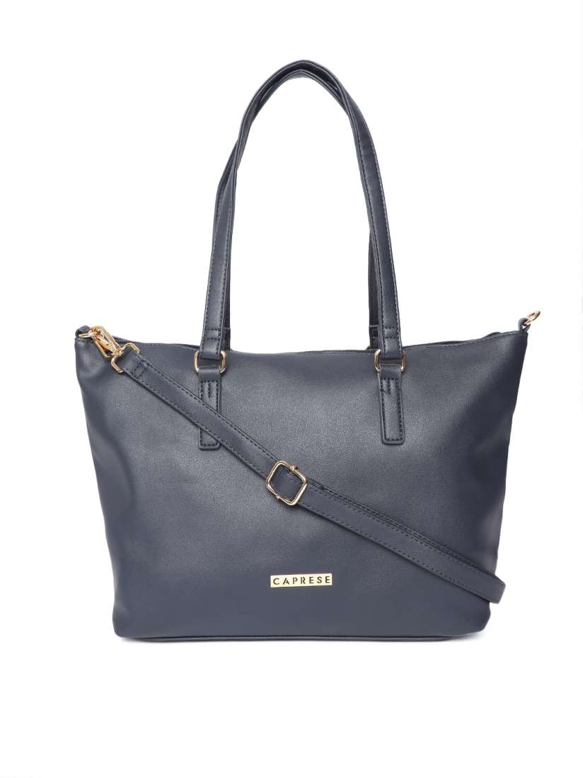 Buy Caprese Navy Solid Shoulder Bag Handbags for Women 9204497 Myntra