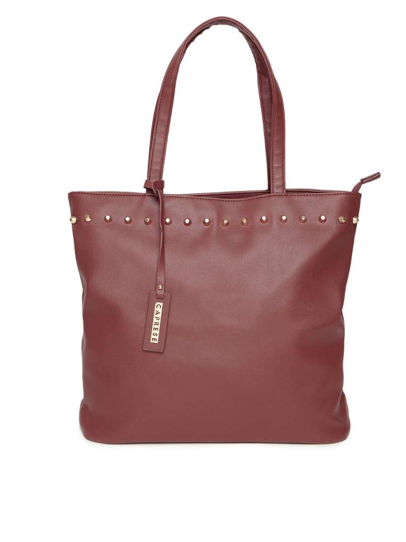 Caprese burgundy solid shoulder bag sales