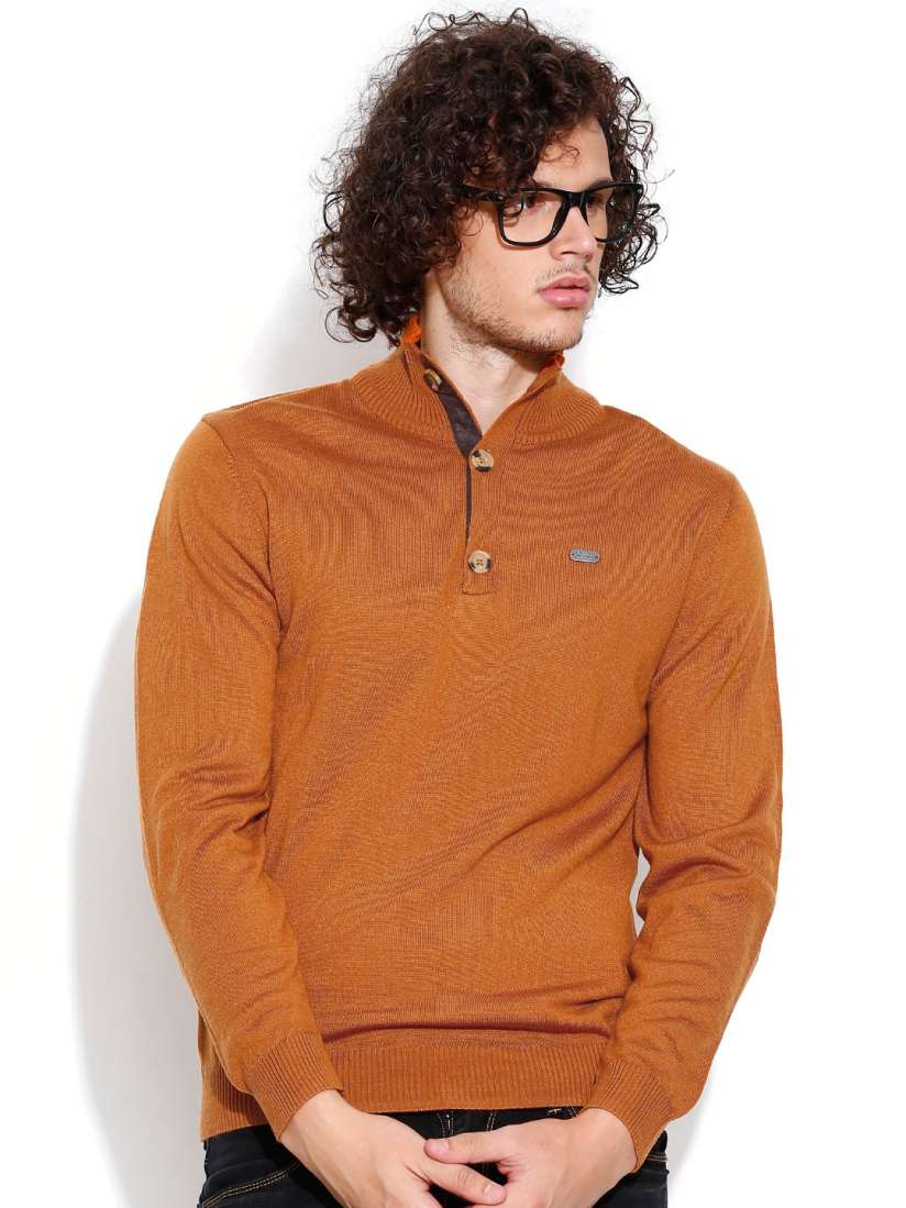 Buy John Players Rust Orange Sweater Sweaters for Men 921767 Myntra