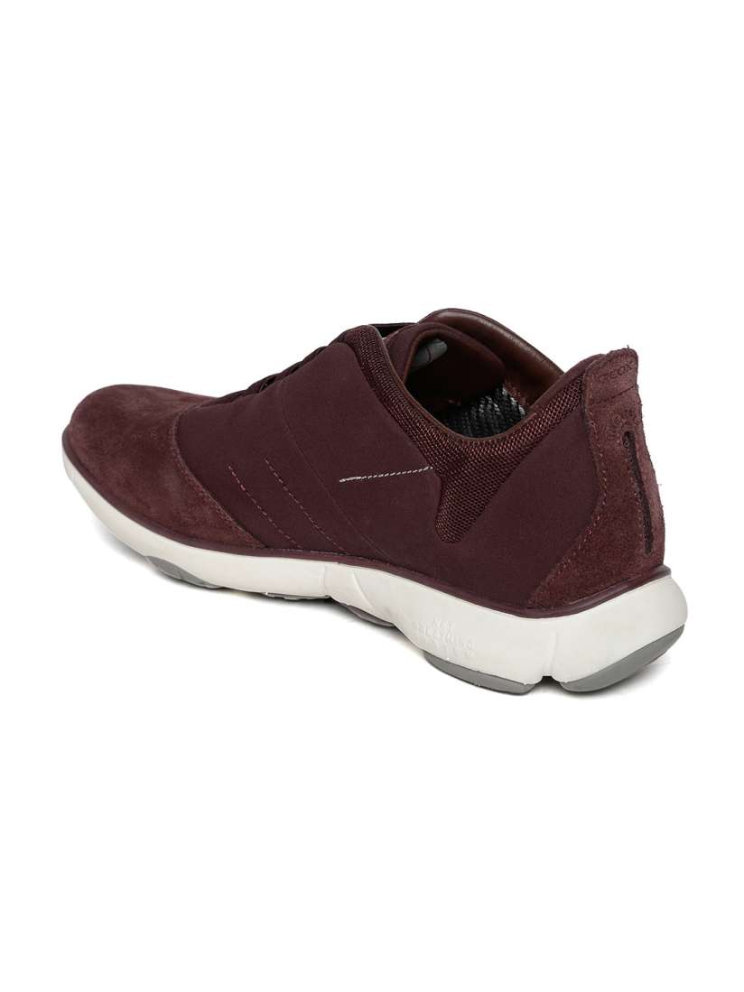 Geox burgundy shoes hot sale