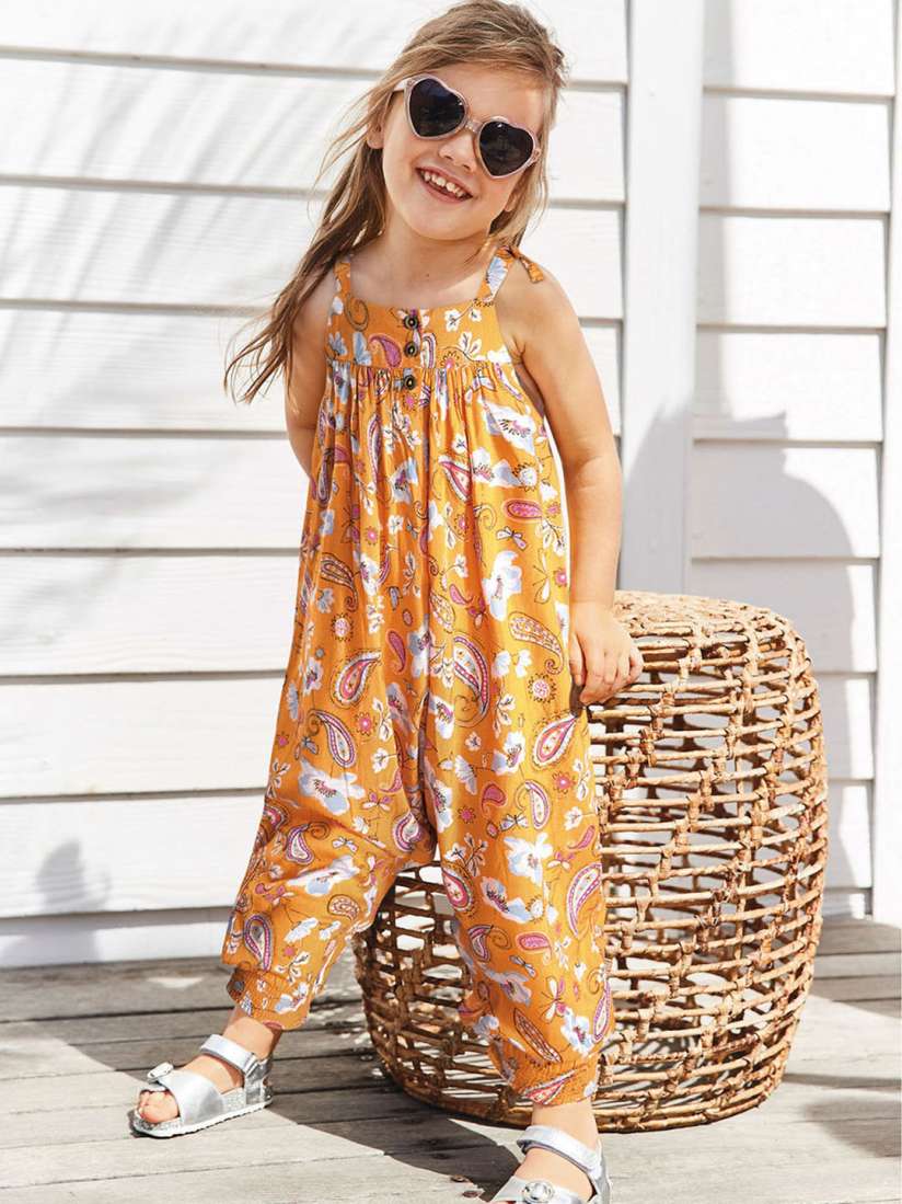 Girls mustard jumpsuit outlet