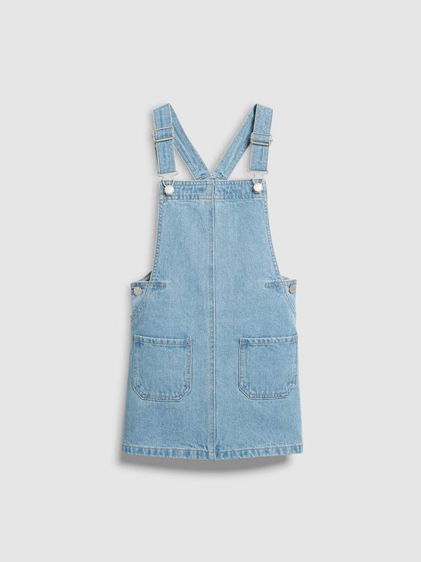 Buy next Girls Blue Solid Pinafore Dress Dresses for Girls 9243525 Myntra