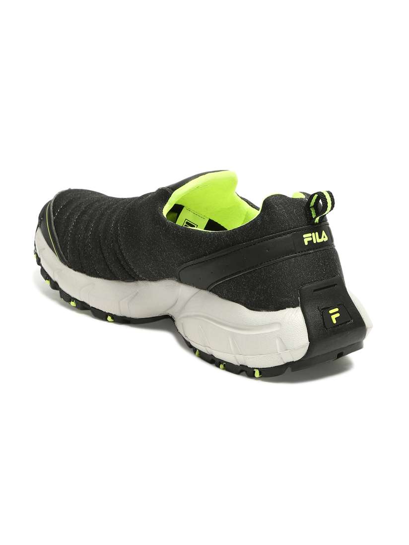 Fila black slip ons clearance