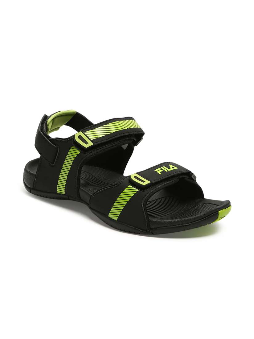 Buy FILA Men Black Fluorescent Green Sports Sandals Sandals for Men 9247031 Myntra